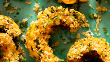 Garlic & Herb Breaded Delicata Squash