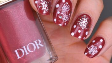 NAILS | Dior Soir de Bal with Snowflakes #CBBxManiMonday | Cosmetic Proof