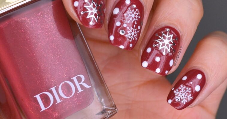 NAILS | Dior Soir de Bal with Snowflakes #CBBxManiMonday | Cosmetic Proof