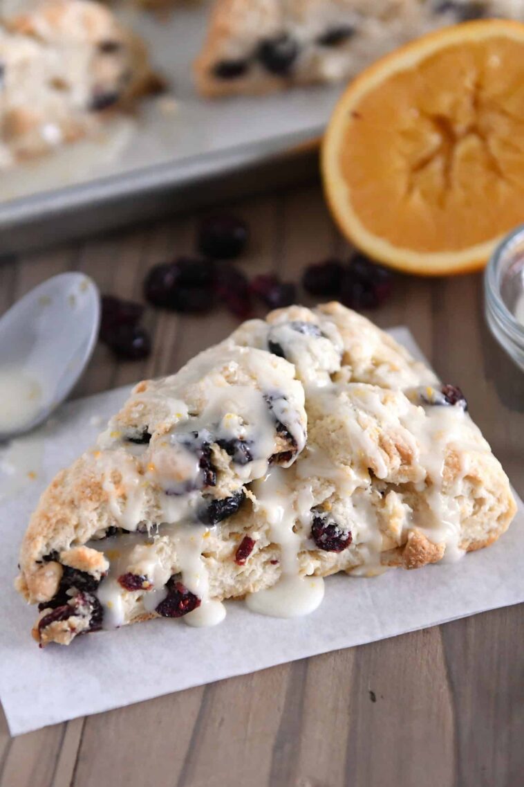 Cranberry Orange White Chocolate Scones