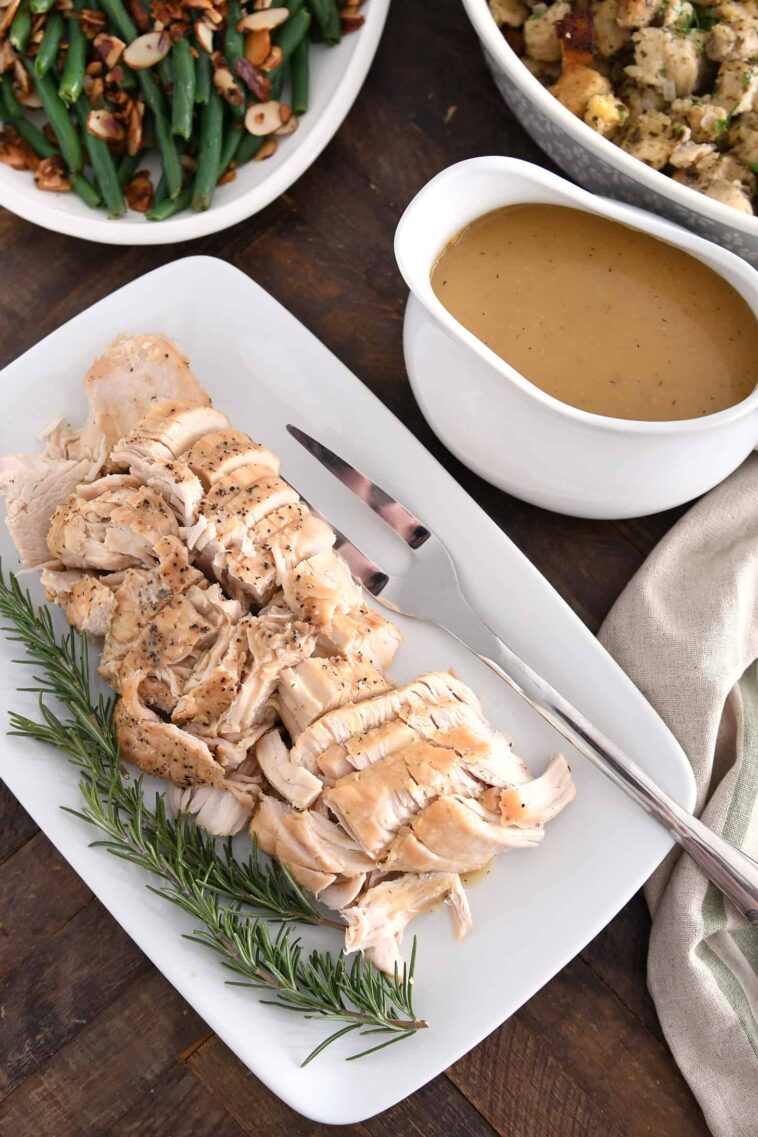 Slow Cooker Turkey with No-Fuss Gravy
