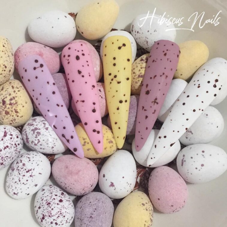 How to create Mini Egg Nails – Easter Nail Art Design – Nailchemy Limited