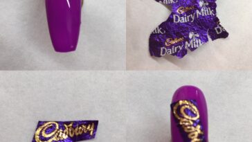 How to create a Chocolate Wrapper Nail – Nailchemy Limited