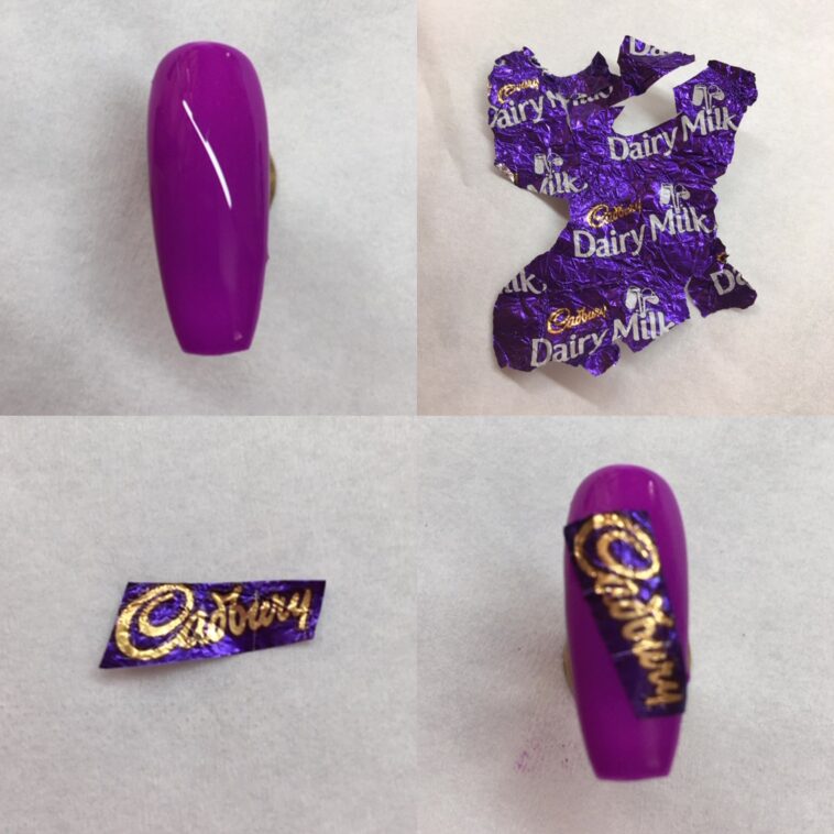 How to create a Chocolate Wrapper Nail – Nailchemy Limited