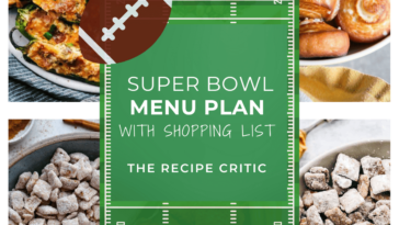 Super Bowl Menu Plan | The Recipe Critic