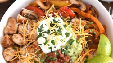 Chicken and Veggie Fajita Bowls