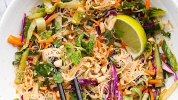 Spring Roll in a Bowl With Peanut Sauce| The Recipe Critic