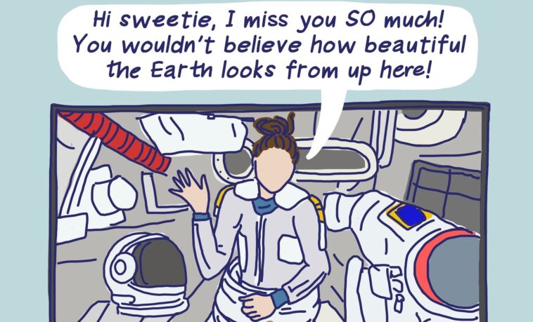 Astronaut Mom Calls Home From Space For The First Time