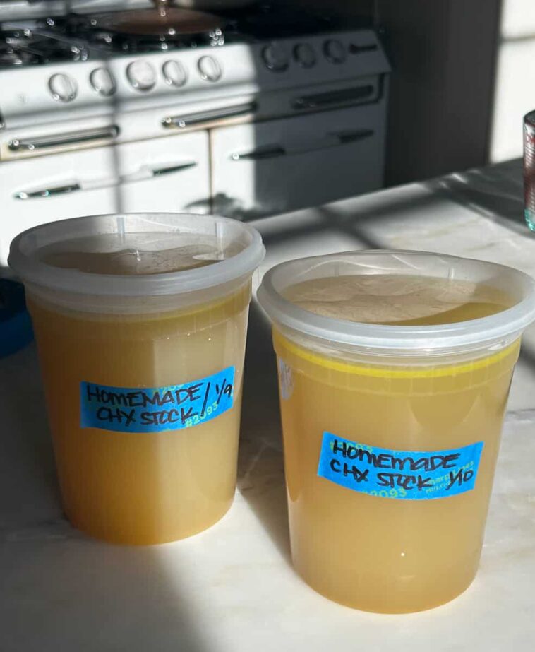 Homemade Chicken Stock – A Cozy Kitchen
