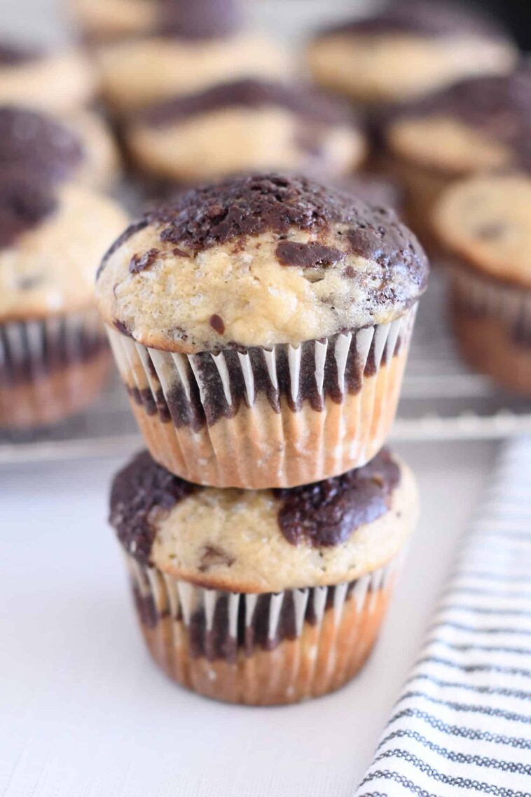 Banana Chocolate Swirl Muffins – Mel’s Kitchen Cafe