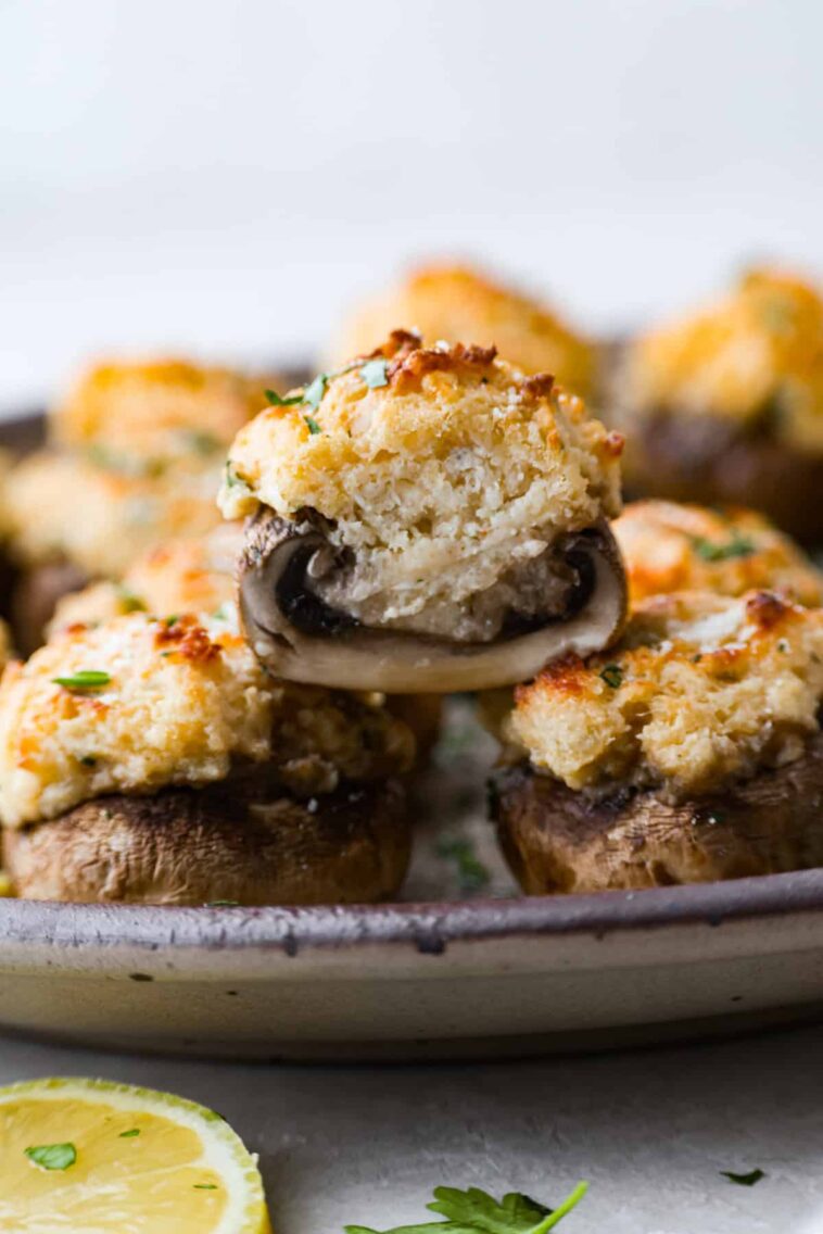 Crab Stuffed Mushrooms Recipe | The Recipe Critic