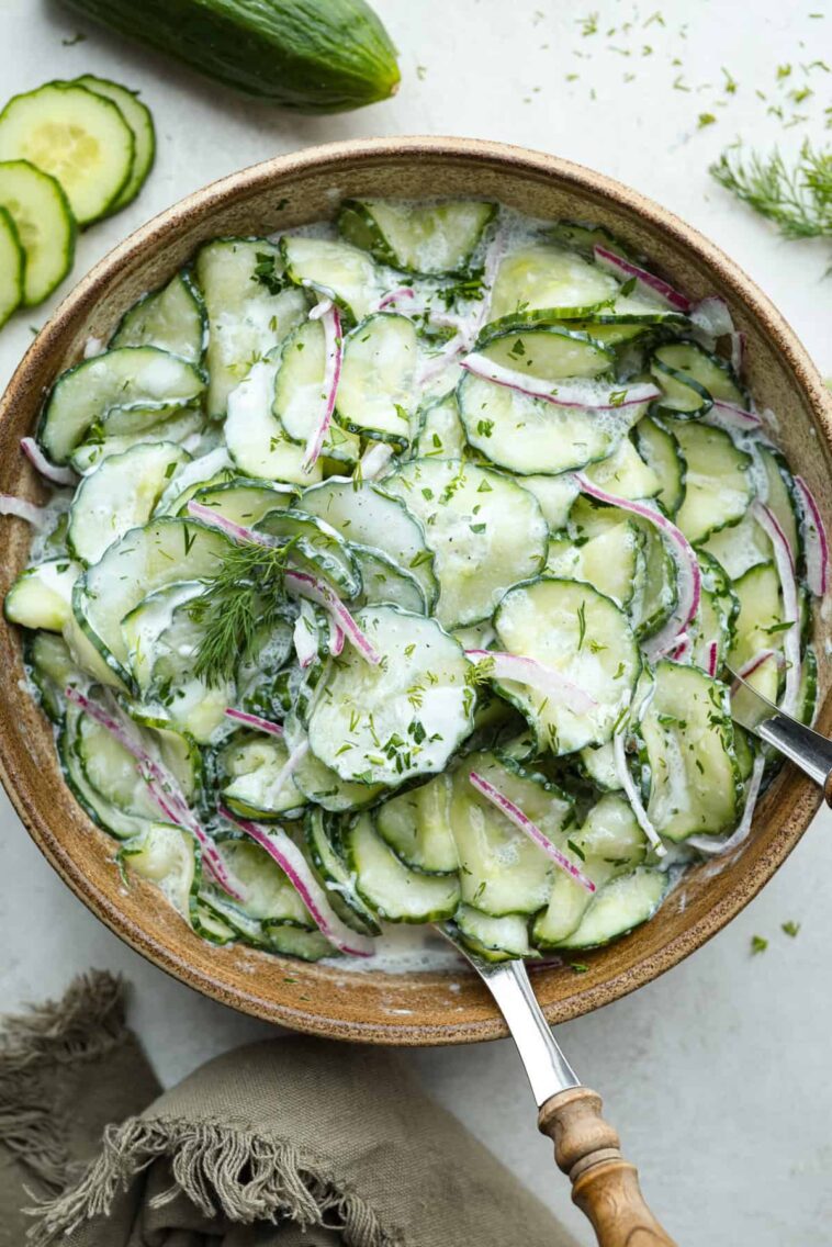 German Cucumber Salad | The Recipe Critic