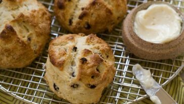 Irish Soda Bread Scones (with Whiskey Butter)