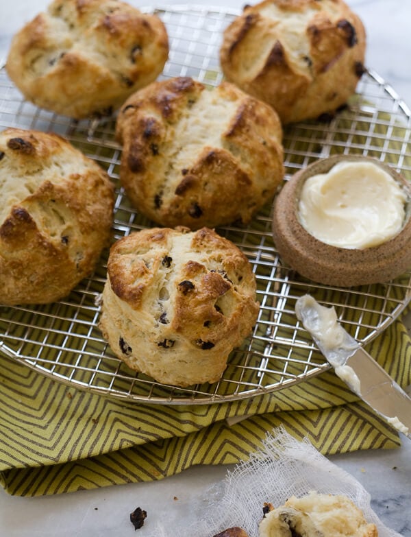 Irish Soda Bread Scones (with Whiskey Butter)