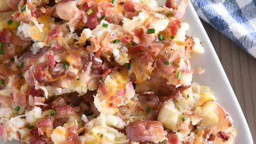 Cheesy Garlic Smashed Potatoes {New and Improved}
