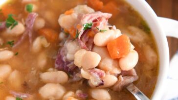 Slow Cooker Ham and Bean Soup