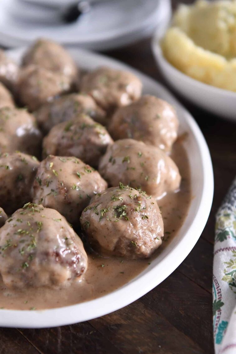 Skillet Swedish Meatballs | Mel’s Kitchen Cafe