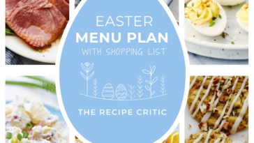 The PERFECT Easter Dinner Menu Plan