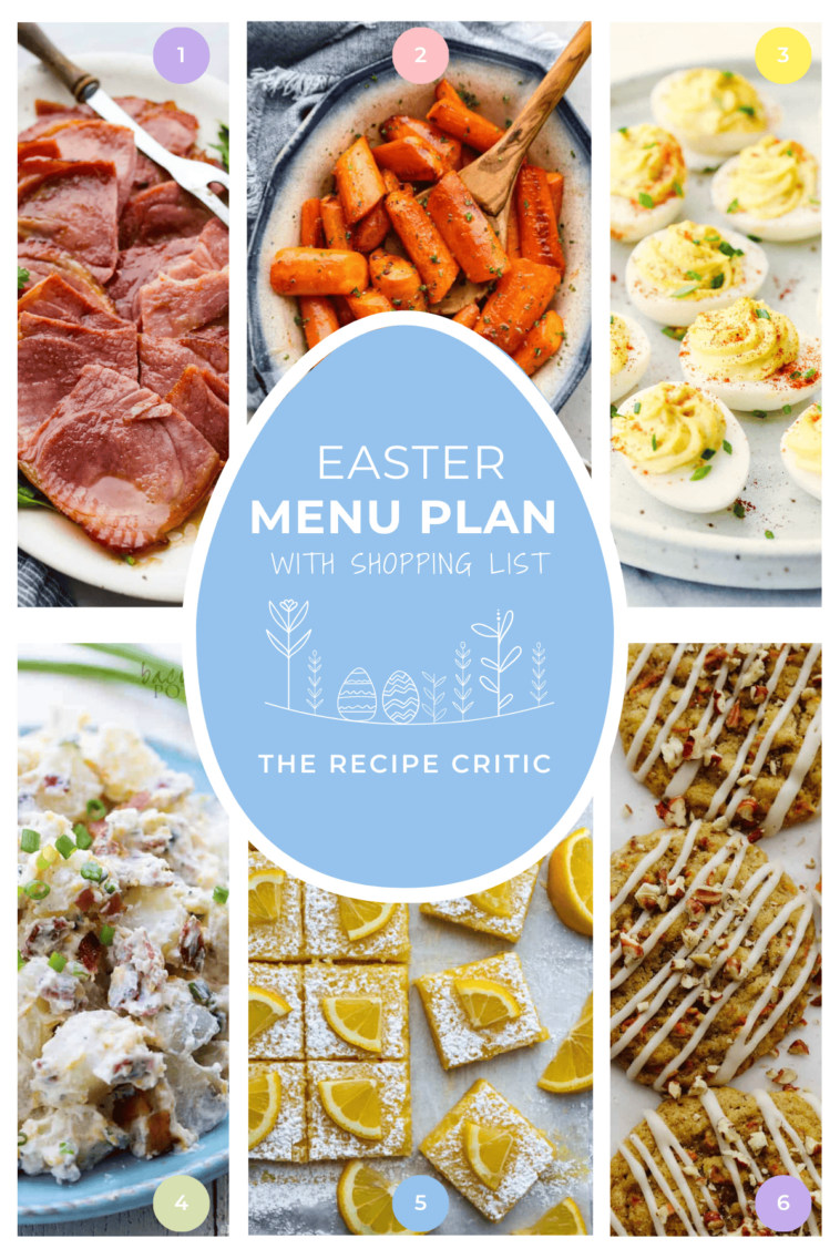 The PERFECT Easter Dinner Menu Plan
