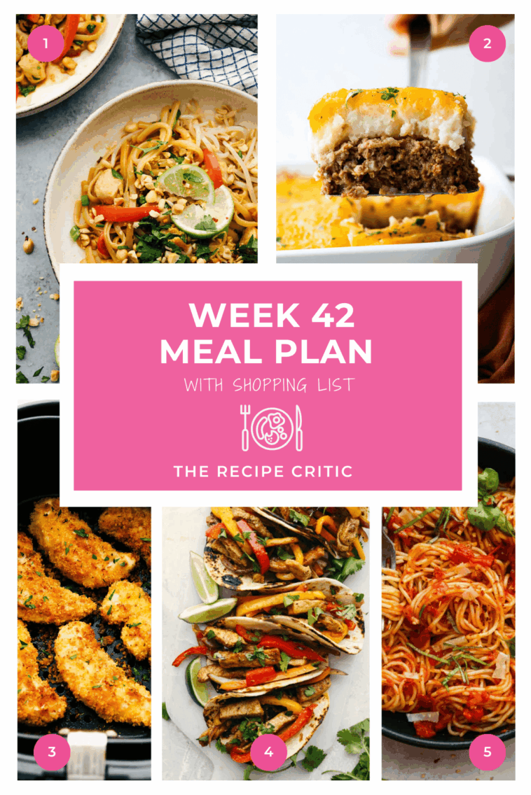 Weekly Meal Plan #42 | The Recipe Critic
