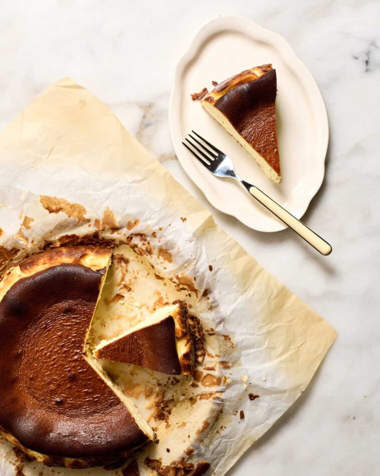 Easy Basque Cheesecake – A Cozy Kitchen