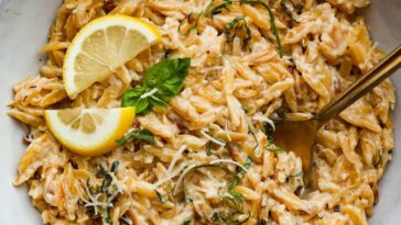 The BEST Creamy Lemon Orzo Recipe