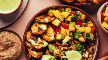 Jerk Tofu & Roasted Plantain Bowls