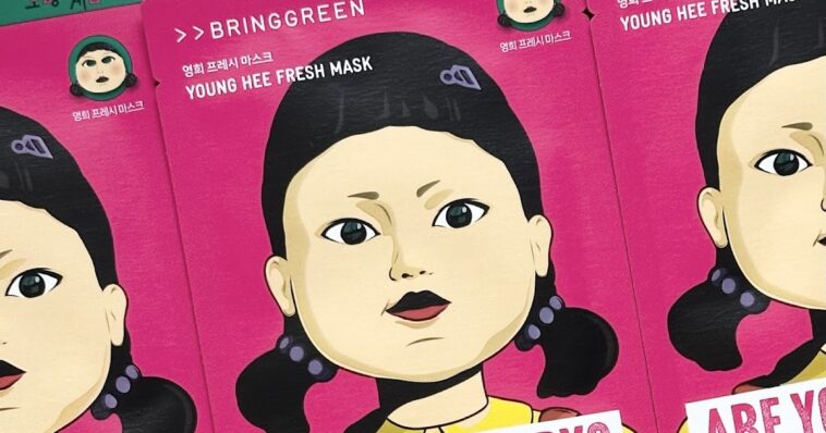 SHEET MASK | BRING GREEN Young Hee Fresh Mask Squid Game Edition | Cosmetic Proof