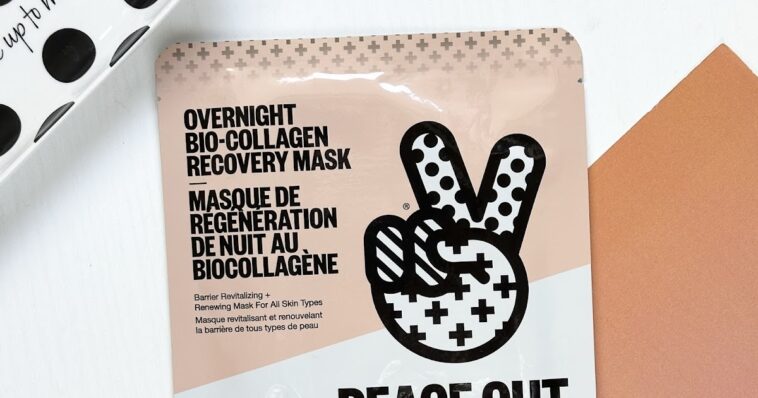 SHEET MASK | Peace Out Overnight Bio-Collagen Recovery Mask | Cosmetic Proof