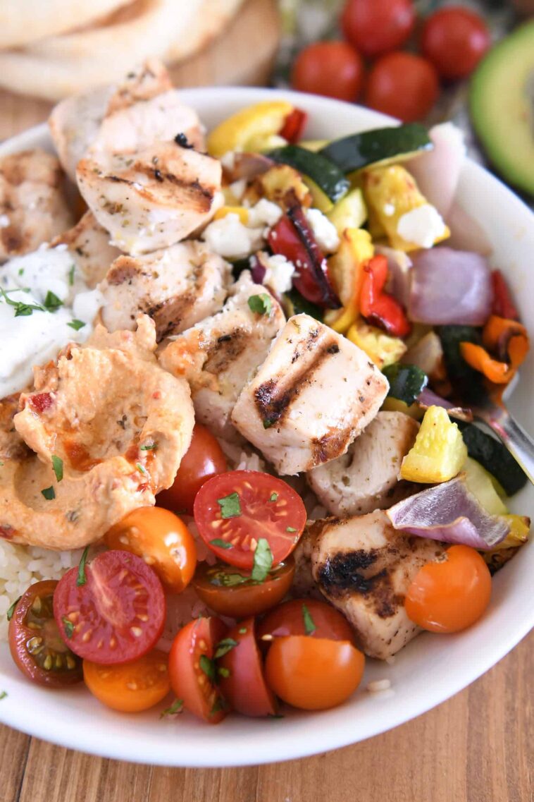 Chicken Souvlaki Bowls – Mel’s Kitchen Cafe