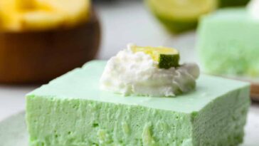 Lime Jello Salad With Cream Cheese & Whipped Topping