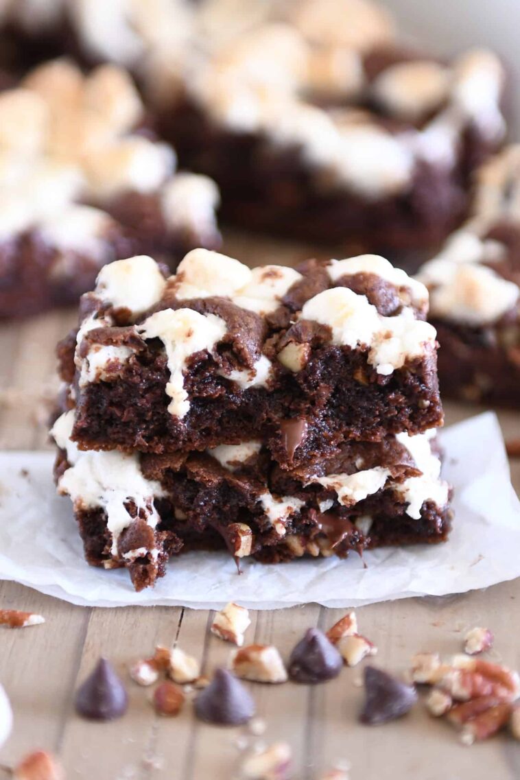 Rocky Road Chocolate Cookie Bars