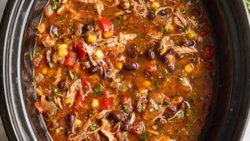 Slow Cooker Chicken Tortilla Soup