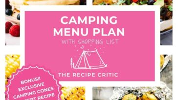 Camping Menu Plan | The Recipe Critic