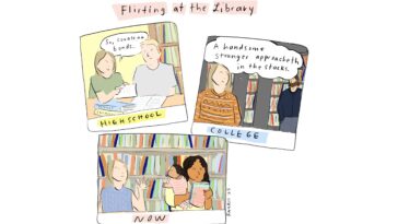 Flirting At The Library