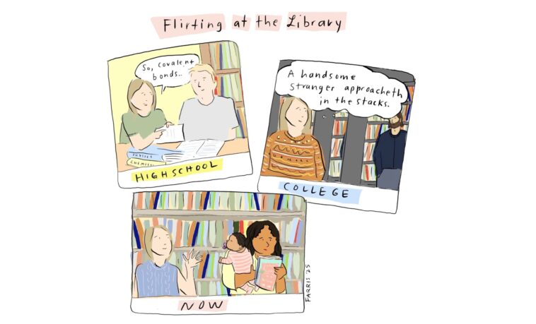 Flirting At The Library