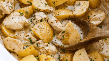 Slow Cooker Parmesan Garlic Chicken and Potatoes Recipe