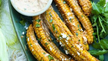 Elote-Style Corn Ribs In the Air Fryer or Oven