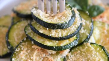 Quick and Easy Baked Parmesan Zucchini Rounds